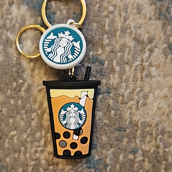 NWOT ☕️ Tumbler Coffee Keychain Bag Charm Green and Black - Picture 5 of 7